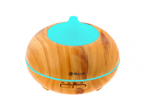 Periferice IT - Difuzor Aromaterapie WiFi, 300ml, LED, Maro