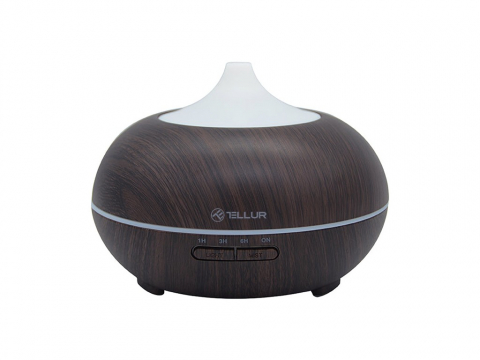 Periferice IT - Difuzor Aromaterapie WiFi Tellur Smart, 300ml, LED, Maro închis