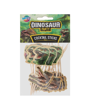 Art & Craft si Artizanat - Dino Cocktail betisoare 9cm 24pcs  Grafix