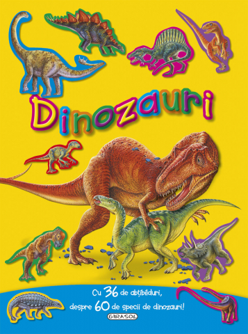 Cărți Educative, Activități - Dinozauri cu 36 de abtibilduri