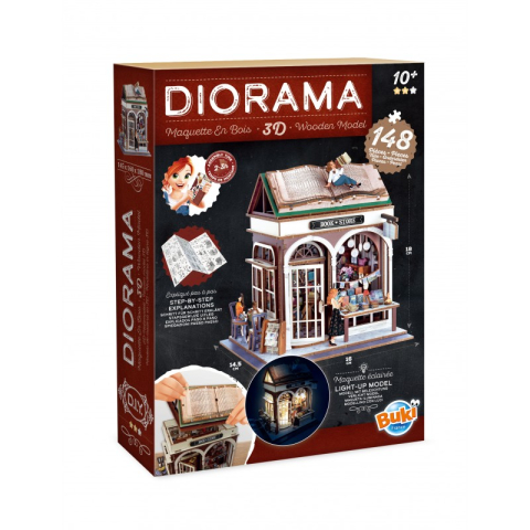 Jucării și Jocuri pentru copii - Diorama - biblioteca