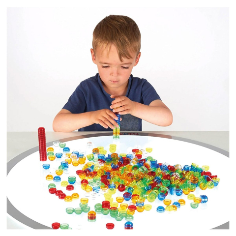 Discuri translucide stivuibile, 500 piese. Tickit, copii varsta 3-9 ani [1]