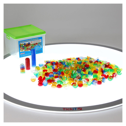 Discuri translucide stivuibile, 500 piese. Tickit, copii varsta 3-9 ani [3]