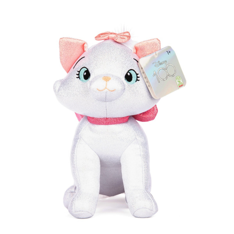 Jucării bebeluși - Disney 100 - Plus cu sclipici si sunete, Marie, 28 cm varsta 1-2 ani ,2-3 ani ,3-5 ani ,5-7 ani ,7-9 ani ,9-12 ani ,12-14 ani, Unisex