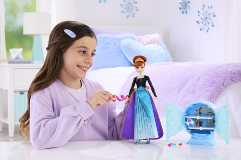 Disney frozen jewel reveal papusa anna [5]