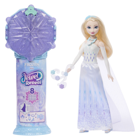 Disney frozen jewel reveal papusa elsa copii varsta 3 ani - 7 ani [8]