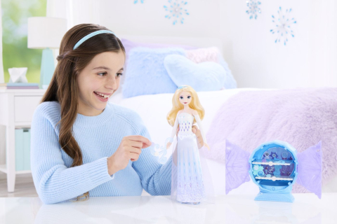 Disney frozen jewel reveal papusa elsa copii varsta 3 ani - 7 ani [5]