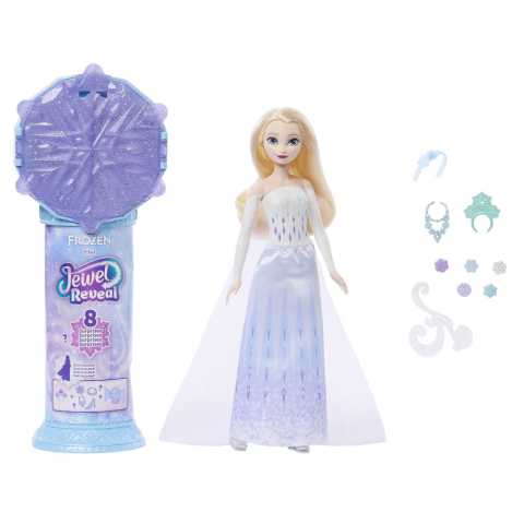 Disney frozen jewel reveal papusa elsa copii varsta 3 ani - 7 ani [3]
