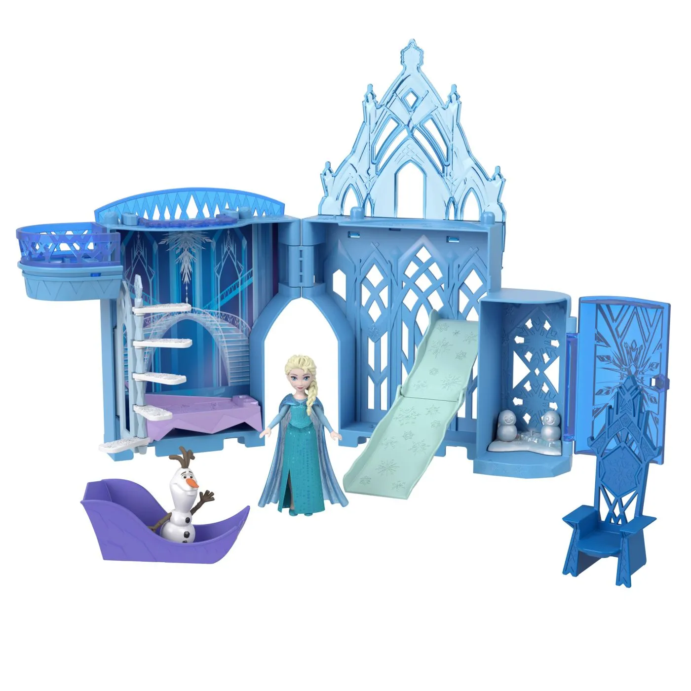 Disney frozen set de joaca papusa elsa si castelul de gheata cu accesorii, copii 3 ani pana la 7 ani [7]