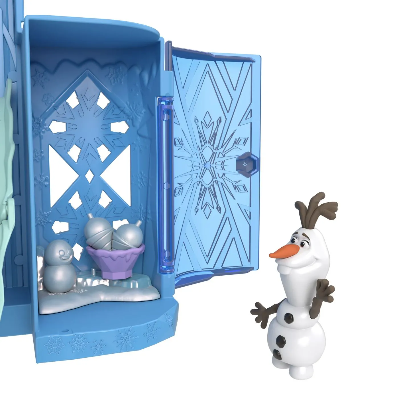 Disney frozen set de joaca papusa elsa si castelul de gheata cu accesorii, copii 3 ani pana la 7 ani [6]