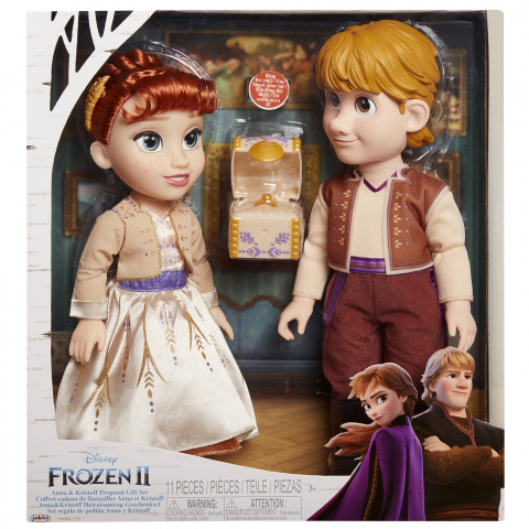 Jucării și Jocuri pentru copii - Disney Frozen - Set de papusi Anna si Kristoff varsta 3-5 ani ,5-7 ani ,7-9 ani, Fete