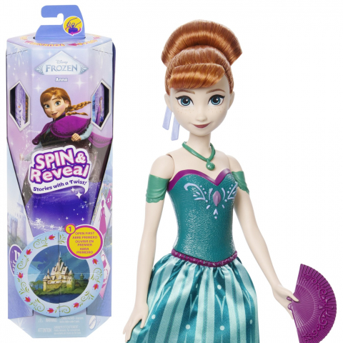Disney frozen spin and reveal papusa anna cu evantai, varsta de la 3 ani la 7 ani [7]