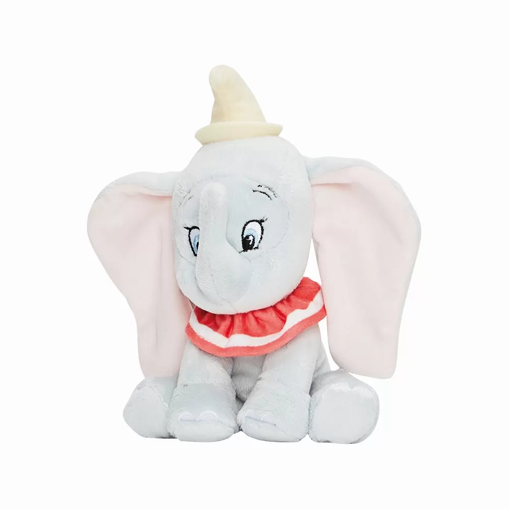 Jucării și Jocuri pentru copii - Elefantul Dumbo, Jucarie de plus, 17 cm, Disney, varsta de la 0 luni la 7 ani