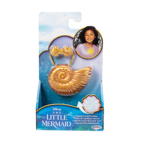 Jucării și Jocuri pentru copii - Disney Mica Sirena - Colierul in forma de scoica al lui Ariel, cu lumini si sunete varsta 3-5 ani ,5-7 ani ,7-9 ani, Fete