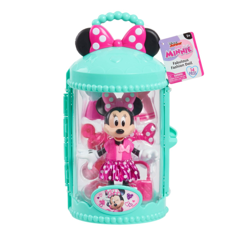 Jucării și Jocuri pentru copii - Disney Minnie Mickey - Papusa cu accesorii, Pretty in Pink copii varsta 3-5 ani|5-7 ani