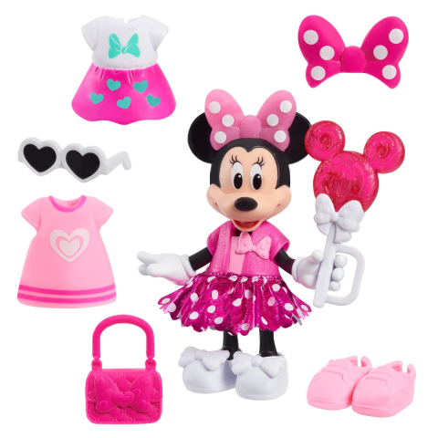 Disney Minnie Mickey - Papusa cu accesorii, Pretty in Pink copii varsta 3-5 ani|5-7 ani [4]