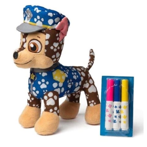 Jucării și Jocuri pentru copii - Disney - Plus Paw Patrol, Chase, 27 cm, set de culori inclus copii varsta 3 ani +
