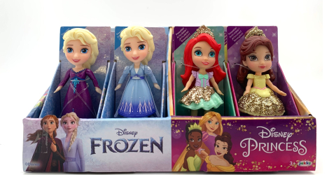 Disney Princess - Mini papusi printese Disney si Frozen, 8 cm copii varsta 3 ani + [1]