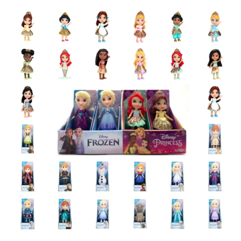 Jucării și Jocuri pentru copii - Disney Princess - Mini papusi printese Disney si Frozen, 8 cm copii varsta 3 ani +