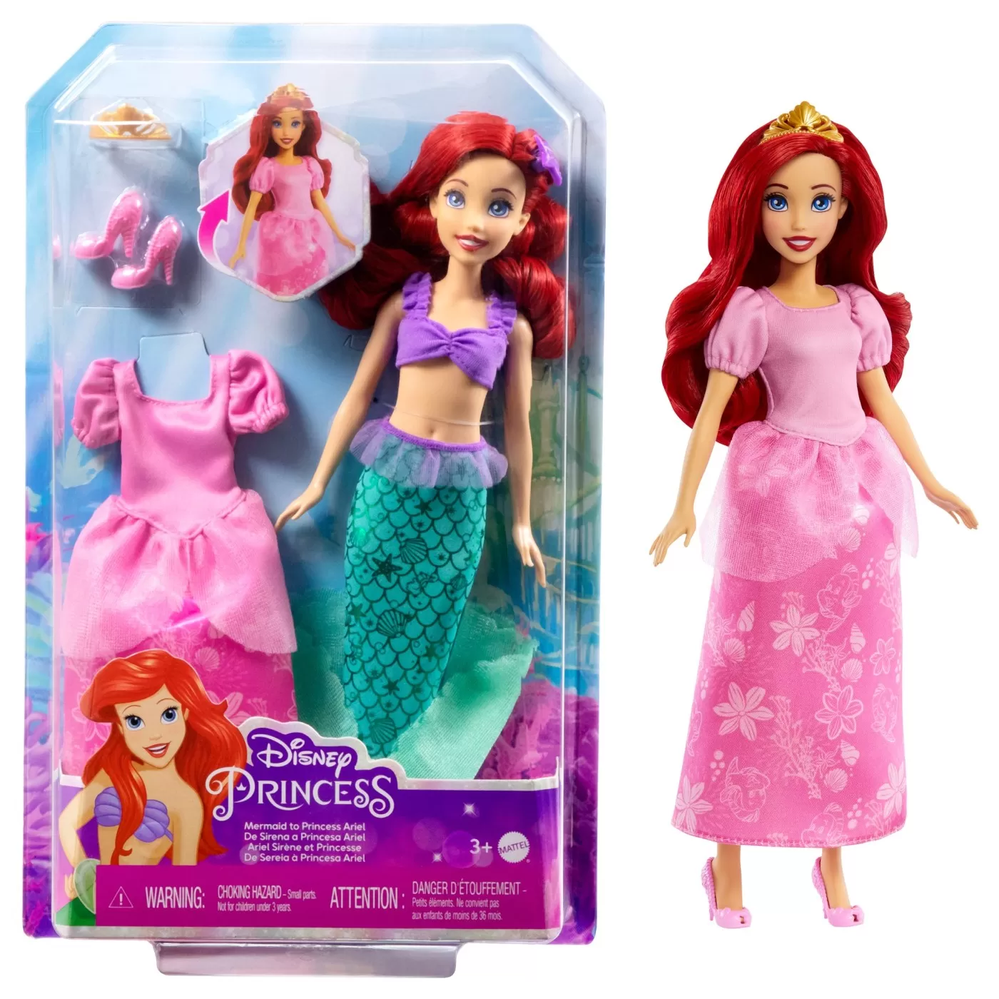 Disney princess papusa ariel 2in1, varsta de la 3 ani la 7 ani [6]