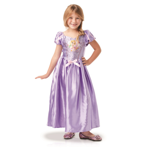 Jucării și Jocuri pentru copii - Disney Princess - Rochita cu paiete Rapunzel, 5-6 ani