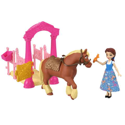Disney princess set de joaca grajdul regal al lui belle papusa si accesorii copii 3 ani - 8 ani [2]