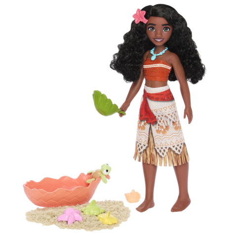 Disney princess set papusa vaiana si prietenii din ocean cu nisip modelabil [6]