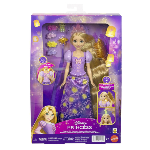 Jucării și Jocuri pentru copii - Disney princess set parul magic al lui rapunzel cu papusa si accesorii copii varsta 3 ani - 7 ani