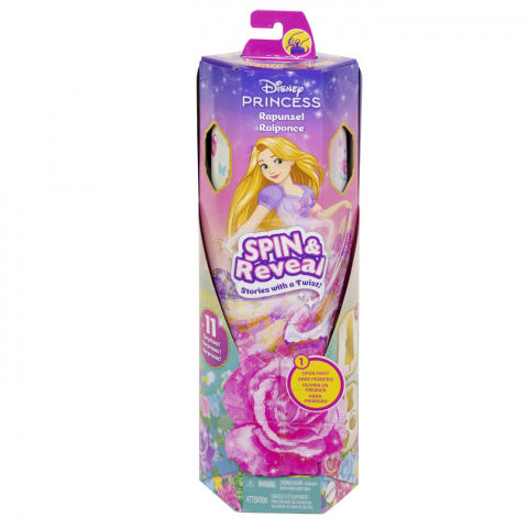 Jucării și Jocuri pentru copii - Disney princess spin and reveal papusa rapunzel, varsta de la 3 ani la 8 ani