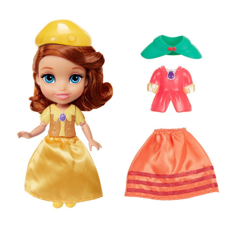 Disney Sofia Intai - Papusa Sofia cu colectie de haine, 15 cm copii varsta 3 ani + [1]