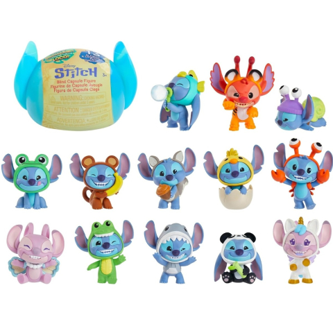 Jucării și Jocuri pentru copii - Disney Stitch - Mini-figurina ascunsa in capsula, Animal Series, S1 copii varsta 3-5 ani|5-7 ani