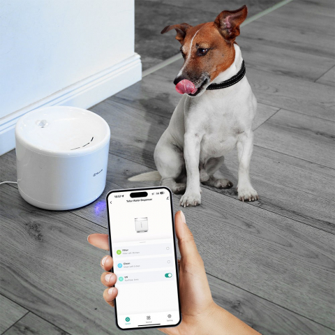 Dispenser apă animale WiFi Tellur Smart, 2L, Alb [3]