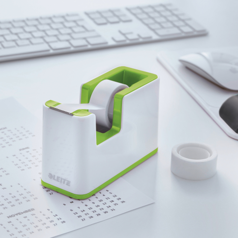 Dispenser banda adeziva 19mm*33m verde/alb wow leitz [1]