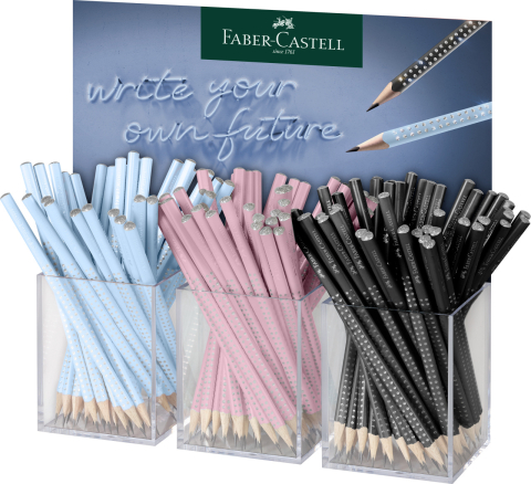 Rechizite Școlare - Display 3*48 buc creion grafit sparkle harmony 2024 faber-castell