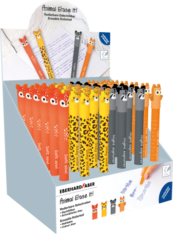 Rechizite Școlare - Display 36 rollere 0.7 mm albastru erasable ed 2026 eberhard faber