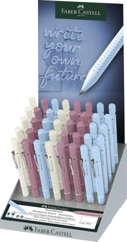Rechizite Școlare - Display 40 buc creion mecanic 0.5/0.7mm grip 2010 harmony 2024 faber-castell