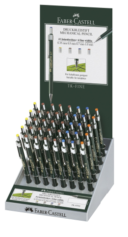 Rechizite Școlare - Display 40 buc creion mecanic tk-fine faber-castell