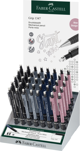 Rechizite Școlare - Display 40 bucati creion mecanic 0.7 mm grip 1347 urban faber-castell