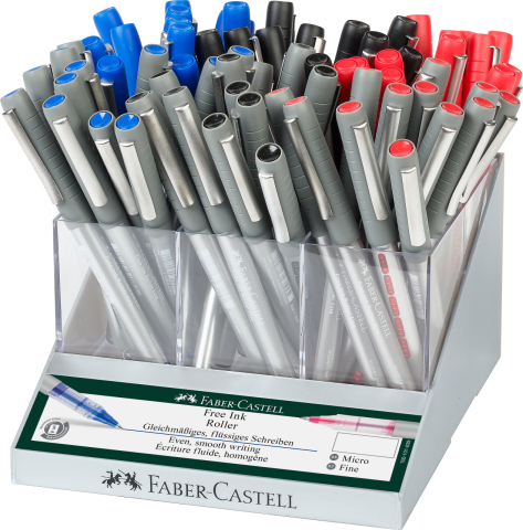 Rechizite Școlare - Display 72 buc roller free ink 0.5/0.7 mm faber-castell