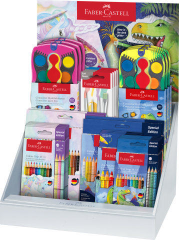 Rechizite Școlare - Display concept unicorni si dinozauri 2024 faber-castell