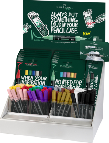 Markere Acrilice, Graffiti - Display family seturi + culori individuale marker acrilic multimark faber-castell