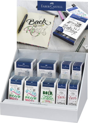 Rechizite Școlare - Display pitt artist pen caligrafic faber-castell