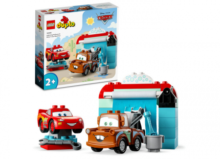 LEGO® - Distractie la spalatorie cu Lightning McQueen si Mater, varsta de la 2 ani la 4 ani