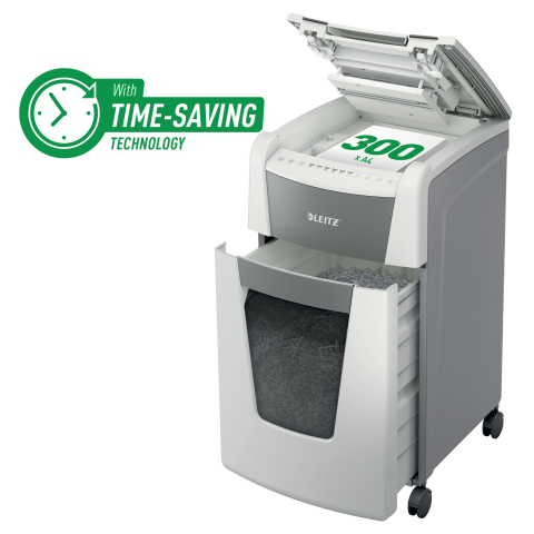 Birotică și Papetărie - Distrugator automat doc iq office cross-cut 300 coli p4 leitz