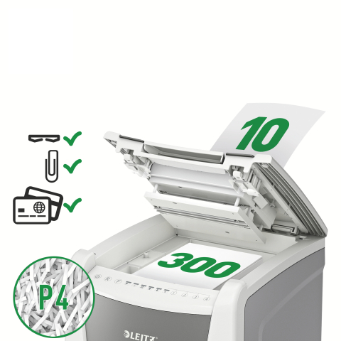 Distrugator automat doc iq office cross-cut 300 coli p4 leitz [1]