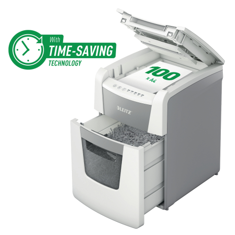 Birotică și Papetărie - Distrugator automat doc iq small office micro-cut 100 coli p5 leitz
