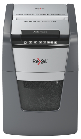 Distrugator automat optimum 100x p4 cross cut 100 coli rexel [1]