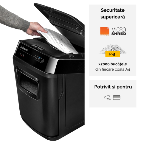 Distrugator doc automat automax 200m microshred fellowes [2]