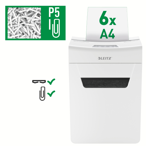 Birotică și Papetărie - Distrugator doc iq protect 6m micro-cut 6 coli p5 leitz