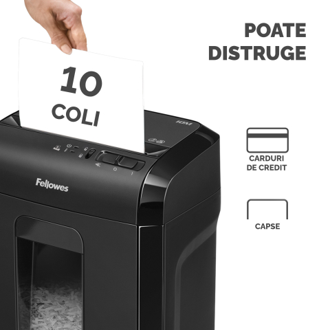 Distrugator documente 10m micro-cut fellowes [2]